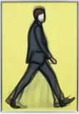 Julian Opie, Banker, from Walking in London 1 (C. 261), 2013-14, Lenticular acrylic panel comprised of four inkjet prints in colours, printed directly onto 20 lpi lenticular animating lenses, mounted to Dibond (as issued)