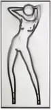 Shahnoza Dancing Naked (C. 123) by Julian Opie, 2008, Lenticular acrylic panel comprised of four inkjet prints, printed on specialist paper, mounted to Dibond (as issued), sold Jan 2026