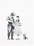 Banksy, Stop & Search, 2007, Screenprint in colours, on Arches 88 paper, with full margins