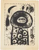 Diane d'Ephèse (Diana of Ephesus) (M. 249) by Joan Miró, 1958, Lithograph, on Arches paper, with full margins, sold Jan 2026