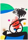 Mandarin du nord (Mandarin North) (M. 1095) by Joan Miró, 1976, Lithograph in colours, on Arches paper, the full sheet, sold Jan 2026