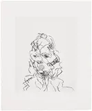Frank Auerbach, Catherine, from Seven Portraits (H. 17), 1989, Etching, on Somerset paper, with full margins