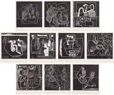 Le Corbusier, La mer est toujours présente (The Sea is Always Present), 1962, The complete set of ten lithographs, on Arches paper, with full margins, the sheets loose (as issued), with title page, table of contents and colophon, all contained in the original green cloth-covered portfolio