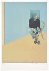Study for Self-Portrait (after, Study for Self-Portrait 1982) (S. 35, T. 16) by Francis Bacon, 1984, Offset lithograph in colours, on wove paper, with full margins, sold Jan 2026
