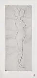 Louise Bourgeois, Janus (MoMA 227), 2008, Drypoint, on woven cotton fabric, with full margins
