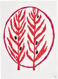 Louise Bourgeois, The Olive Branch, from L'art pour la paix (Art for Peace) portfolio (MoMA 919.2), 2004, Lithograph in colours, on wove paper, with full margins