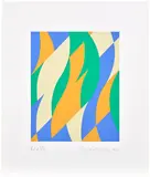 Bridget Riley, Fold (S. 57, T. & G. 57), 2004, Screenprint in colours, on Fabriano paper, with full margins