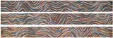 Sol LeWitt, Wavy Bands of Color (Triptych) (K. 1997.01), 1997, The complete set of three offset lithographs in colours, each on four joined sheets of Somerset Textured paper, the full sheets, with the original paper boards with printed artist's name