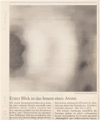 Gerhard Richter, Erster Blick (First View) (B. 112), 2000, Offset print, on ivory newsprint paper, mounted to white cardboard (as issued), the full sheet