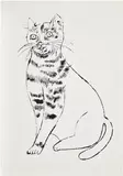 Andy Warhol, Sam (see F. & S. IV.51), 1954, Offset lithograph, on Ticonderoga text laid paper, with full margins
