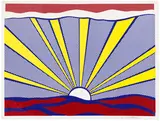 Roy Lichtenstein, Sunrise (C. II.7), 1965, Offset lithograph in colours, on wove paper, with full margins