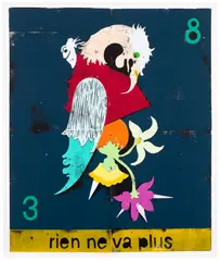 Dresdener Joker by Gert & Uwe Tobias, 2012, Woodcut in colours, on wove paper, with full margins, sold Jan 2026