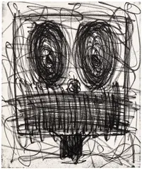 Rashid Johnson, Untitled (Anxious Man), 2018, Etching, on Somerset Velvet paper, the full sheet