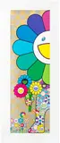 Takashi Murakami, Stand Up, 2021, Screenprint in colours with cold-stamped gold and silver foil, on wove paper, with full margins