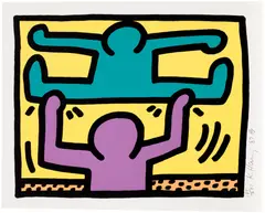 Keith Haring, Pop Shop I: one print (L. p. 83), 1987, Screenprint in colours, on Coventry Rag paper, with full margins