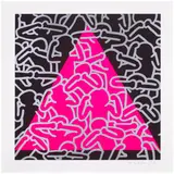 Keith Haring, Silence = Death (L. p. 152), 1989, Screenprint in colours, on wove paper, with full margins