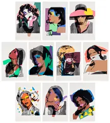 Andy Warhol, Ladies and Gentlemen (F. & S. 128-137), 1975, The complete set of ten screenprints in colours, on Arches paper, the full sheets