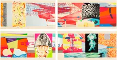 James Rosenquist, F-111 (G. 73), 1974, The complete set of four lithograph and screenprints in colours, on Arches Cover paper, with full margins