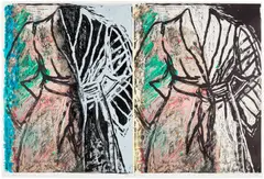 Jim Dine, The Magic Sleeves, 2020, Woodcut and digital print in colours with hand-painting, on Hahnemühle paper, the full sheet