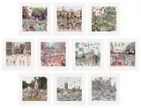 Peter Blake, The London Suite, 2012, The complete set of ten screenprints in colours, on Somerset paper, with full margins, the sheets loose (as issued), with title page and colophon, all contained in the original blue cloth-covered clamshell portfolio with printed artist's name and title