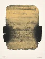 Pierre Soulages, Eau-forte XXIX (Etching XXIX) (E. & M. 31), 1974, Etching in colours, on Arches paper, with full margins