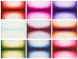 Anish Kapoor, Horizon Shadow, 2010, The complete set of nine etchings in colours, on Somerset Textured Soft White paper, the full sheets loose (as issued), with colophon, all contained in the original grey buckram-covered portfolio with printed title