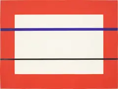 Donald Judd, Untitled (S. 195), 1990, Woodcut in colours, on Tosa Hanga paper, the full sheet