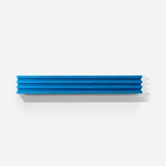 Donald Judd, Untitled (S. 24), 1991, Extruded aluminium multiple anodised in turquoise