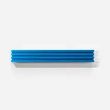 Donald Judd, Untitled (S. 24), 1991, Extruded aluminium multiple anodised in turquoise