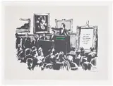 Banksy, Morons, 2006, Screenprint in colours, on Arches 88 paper, with full margins