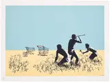 Banksy, Trolleys (Colour), 2007, Screenprint in colours, on Arches paper, with full margins