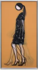Verity Walking (C. 149) by Julian Opie, 2010, Lenticular acrylic panel comprised of four inkjet prints in colours, printed directly onto 20 lpi lenticular animating l, sold Jun 2026
