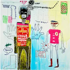 Jean-Michel Basquiat, Piano Lesson, from Superhero Portfolio, 1983/2022, Screenprint in colours, on Saunders Waterford paper, the full sheet