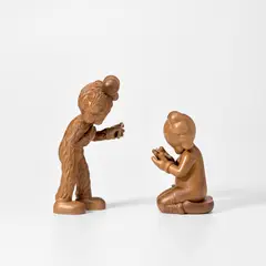 Kaws, THE MESSAGE, 2025, Wooden multiple in four parts, contained in the original foam-lined wooden presentation box with printed lid