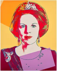 Andy Warhol, Queen Beatrix of the Netherlands, from Reigning Queens (Royal Edition) (F. & S. 341A), 1985, Screenprint in colours with diamond dust, on Lenox Museum Board, the full sheet