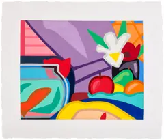 Tom Wesselmann, Still Life with Blonde and Goldfish (W.P.I. P004), 2000, Mixografia® in colours, on handmade paper, with full margins