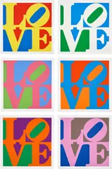 Robert Indiana, A Garden of Love (S. 126-131), 1982, The complete set of six screenprints in colours, on Fabriano rag paper, with full margins