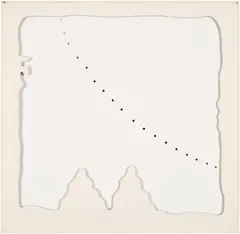 Lucio Fontana, Concetto Spaziale - Teatrino (Bianco) (Spatial Concept - Little Theatre, White) (R. & R. M-11), 1968, Cardboard cut-out relief multiple