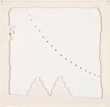 Lucio Fontana, Concetto Spaziale - Teatrino (Bianco) (Spatial Concept - Little Theatre, White) (R. & R. M-11), 1968, Cardboard cut-out relief multiple