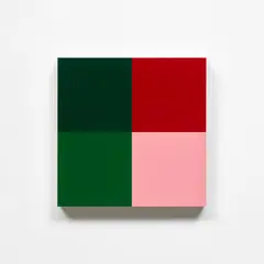 Gerhard Richter, Quattro Colori (Four Colours) (see B. 138), 2008, Unique lacquer painting in colours, on Alu-Dibond plate, mounted on wood (as issued), accompanied by the original grey cardboard presentation box