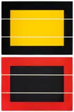 Donald Judd, Untitled (S. 259-260), 1994, The complete set of two woodcuts in colours, on Tosa Hanga laid paper, the full sheets