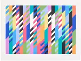 Bridget Riley, Fête (S. 35, T. & G. 36), 1989, Screenprint in colours, on Bockingford paper, with full margins