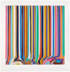 Duplex Etching: Grey, Lavender, from Duplex Etchings by Ian Davenport, 2014, Etching in colours, with Chine-collé in grey and lavender to Hahnemühle paper, with full margins, offered Sep 2026