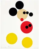 Damien Hirst, Mickey, 2014, Screenprint in colours with glaze, on wove paper, with full margins