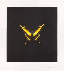 Damien Hirst, The Souls on Jacob’s Ladder Take their Flight: plate 6, 2007, Aquatint and photogravure in colours, on Arches paper, with full margins