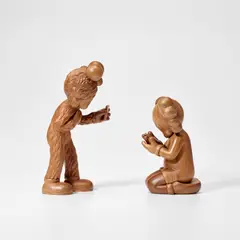 Kaws, THE MESSAGE, 2025, Wooden multiple in four parts, contained in the original foam-lined wooden presentation box with printed lid