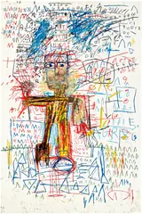 Jean-Michel Basquiat, Untitled IV, from The Figure Portfolio, 1982/2023, Screenprint in colours, on Saunders Waterford paper, the full sheet