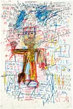 Jean-Michel Basquiat, Untitled IV, from The Figure Portfolio, 1982/2023, Screenprint in colours, on Saunders Waterford paper, the full sheet