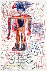 Jean-Michel Basquiat, Untitled II, from The Figure Portfolio, 1982/2023, Screenprint in colours, on Saunders Waterford paper, the full sheet