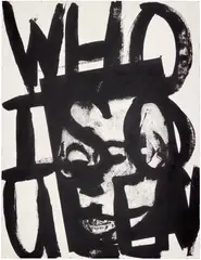 Adam Pendleton, Untitled, 2020, Screenprint in colours with hand-additions in graphite, on wove paper, the full sheet